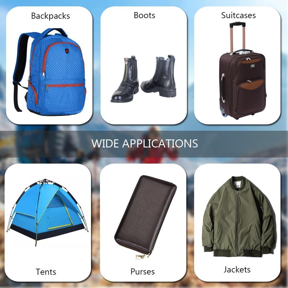 Reemplazo Tiradores de Cremallera Alamic 10 Piezas Negro