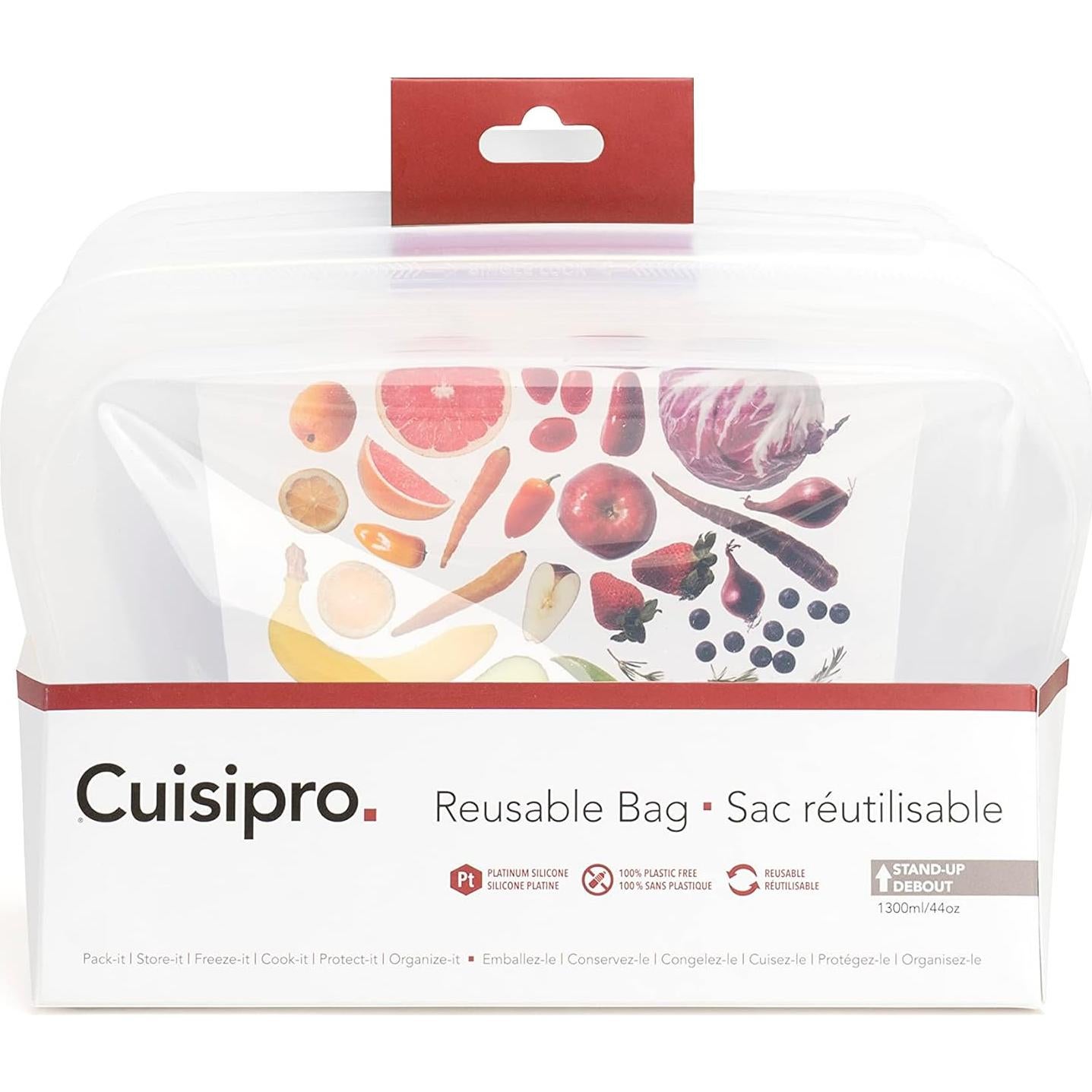 Bolsa de Silicona Reutilizable Cuisipro 1.24L Transparente