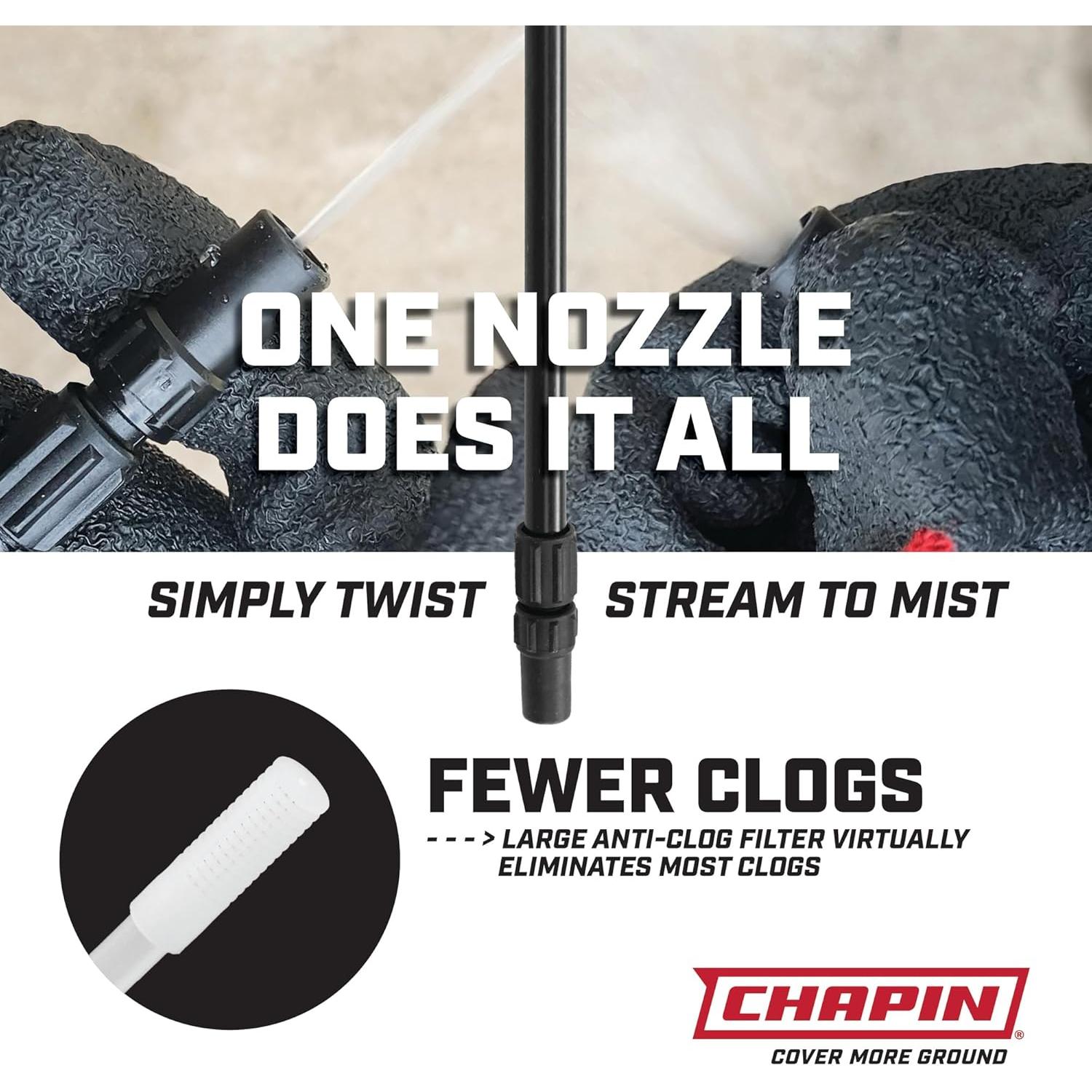 Pulverizador de Blanqueador Chapin 20075, 3.78 Litros, Ajustable