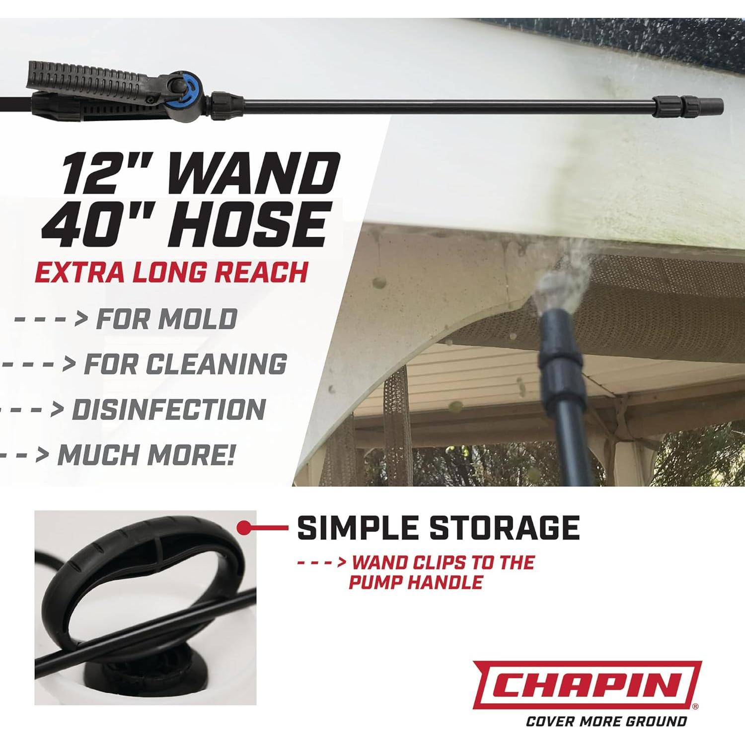 Pulverizador de Blanqueador Chapin 20075, 3.78 Litros, Ajustable