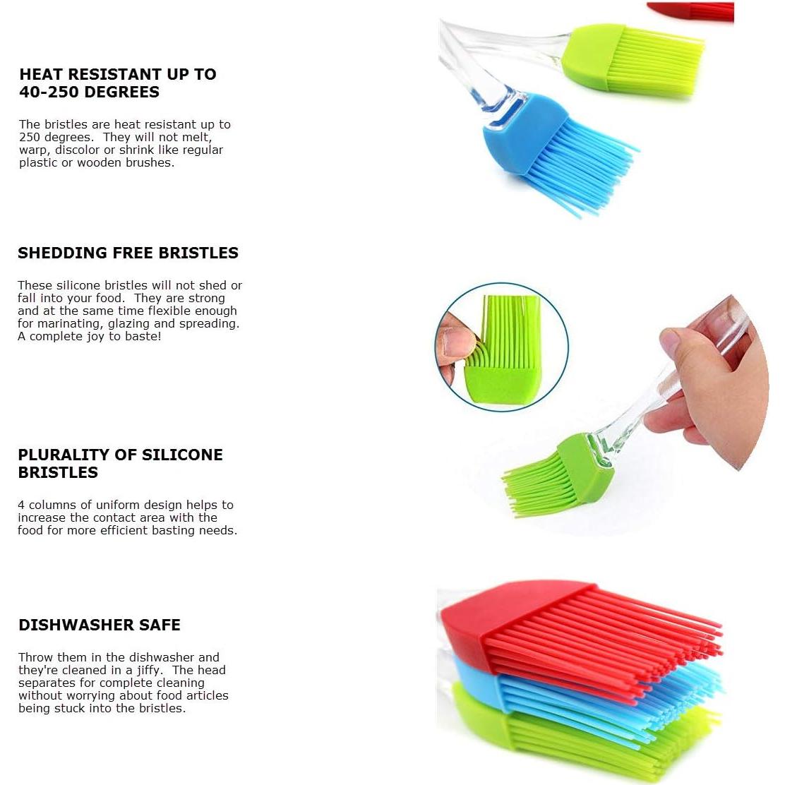 Brocha de Silicona Silcony 17.78 cm - Apta para Lavavajillas