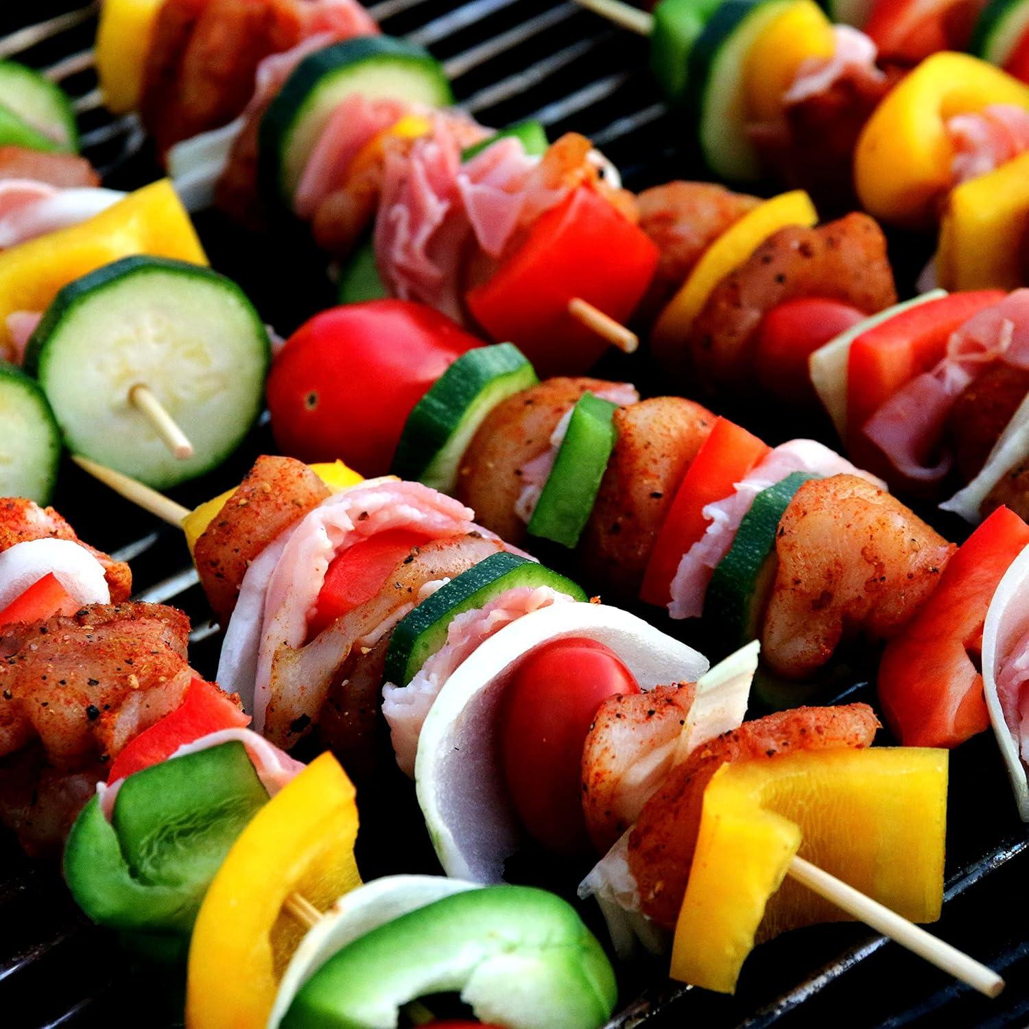 Pinchos de Bambú Natural DESIOLE 100 Pcs 15.24 cm para BBQ