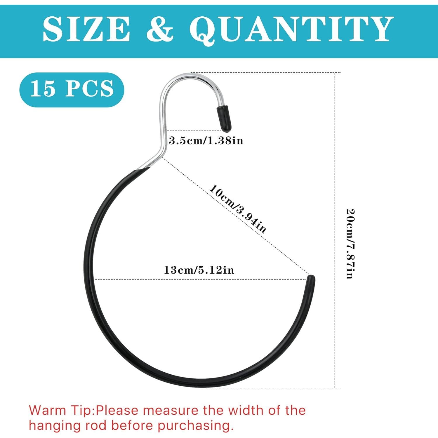 Ganchos Colgantes para Bufandas Aemygo 15 Pcs Antideslizantes