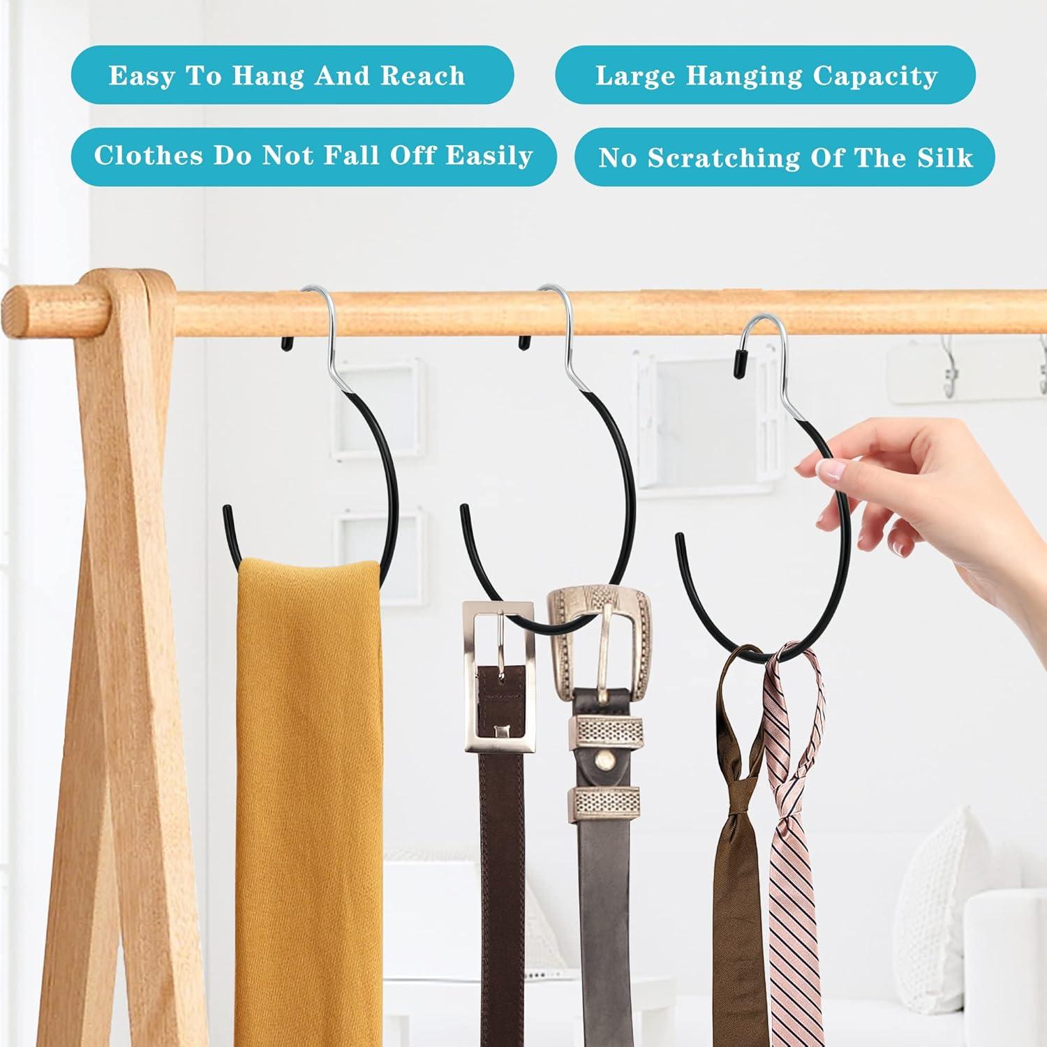 Ganchos Colgantes para Bufandas Aemygo 15 Pcs Antideslizantes