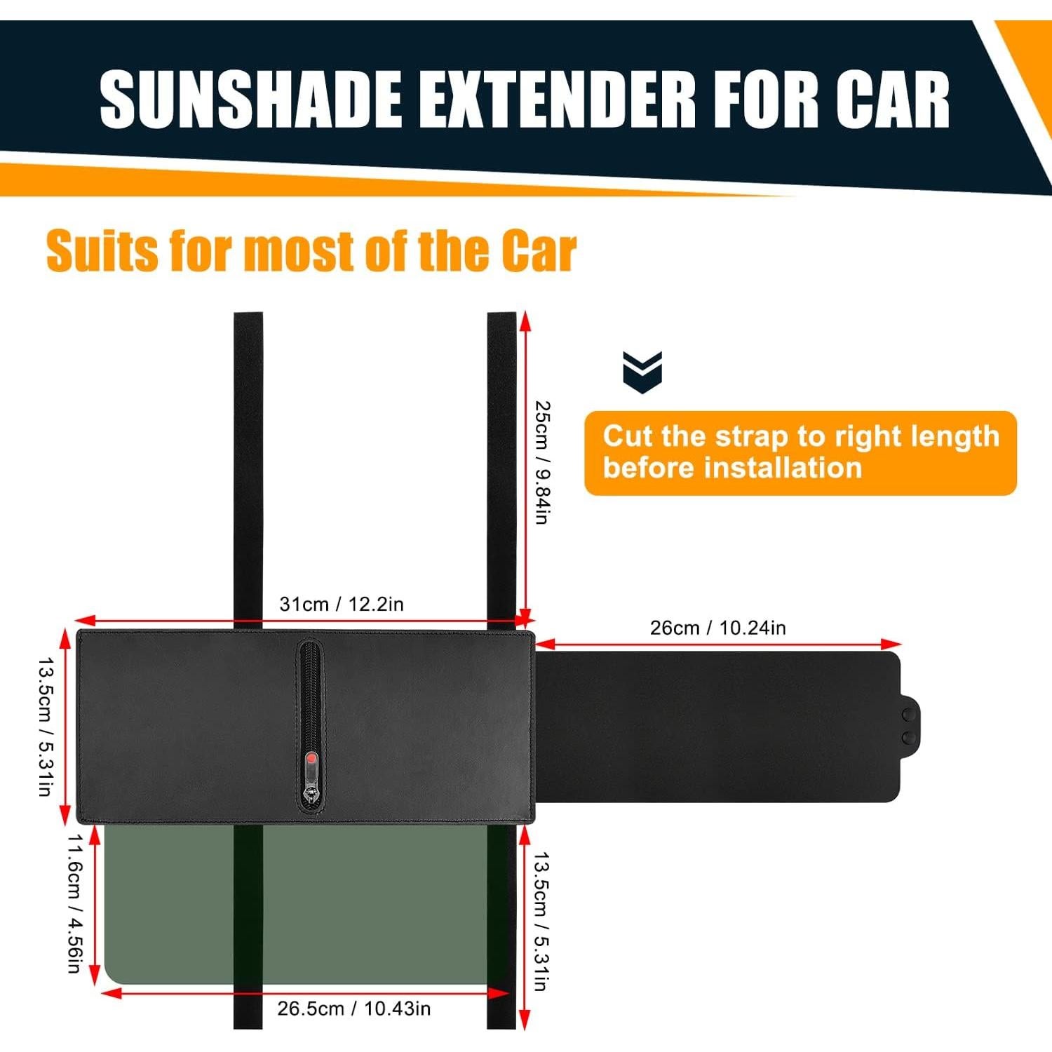 Extensor de Visera Solar Polarizada Veharvim VH-SV24 UV400