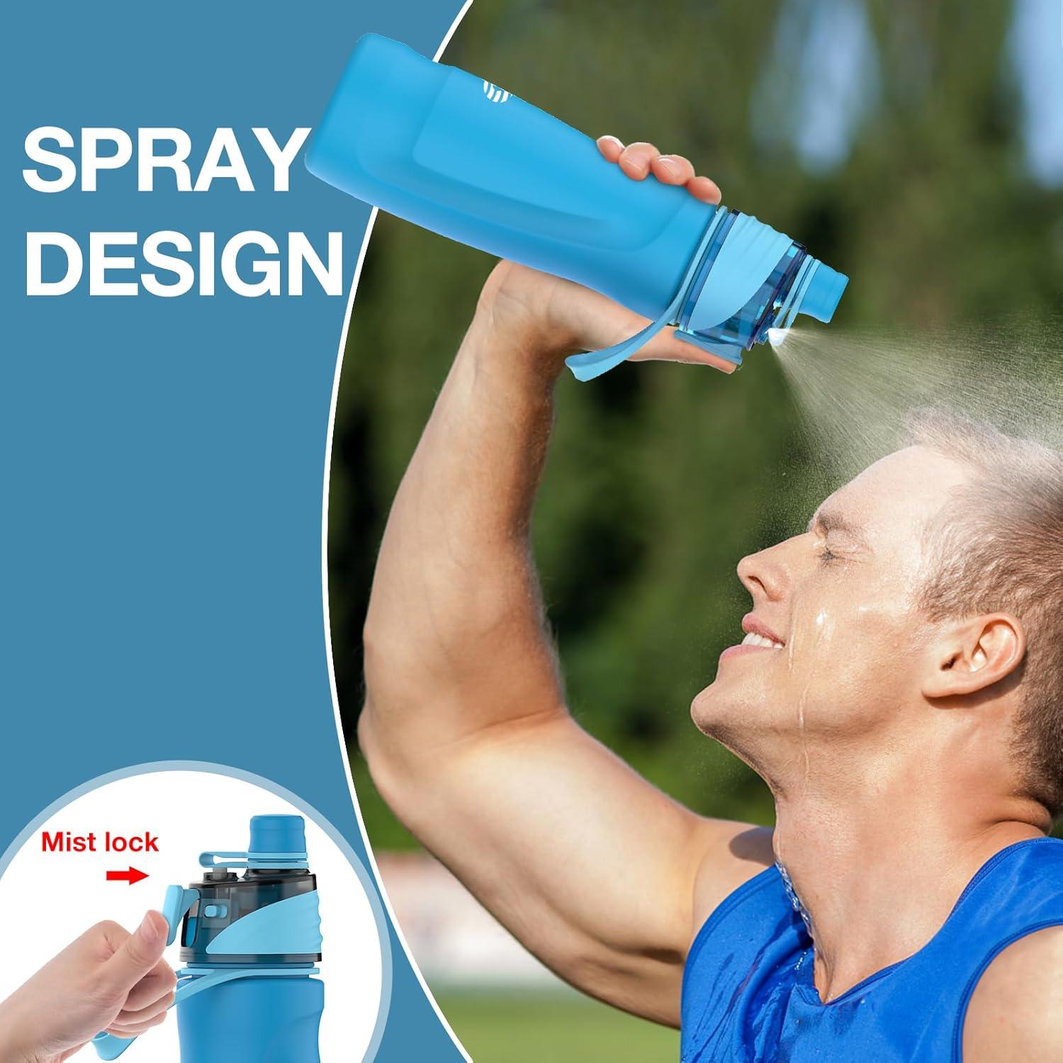 Botella Térmica de Acero Inoxidable CUPYUOOU 24oz Azul Lago