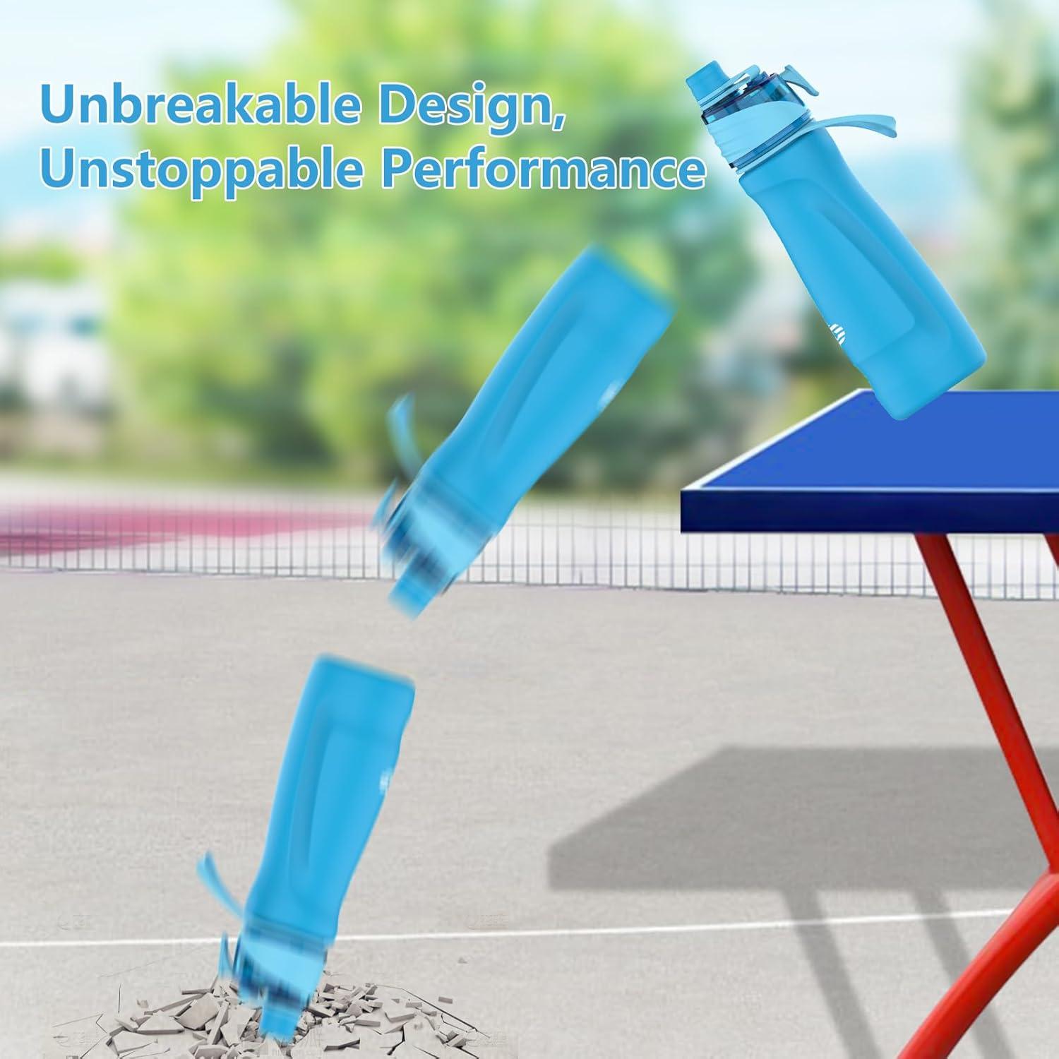 Botella Térmica de Acero Inoxidable CUPYUOOU 24oz Azul Lago