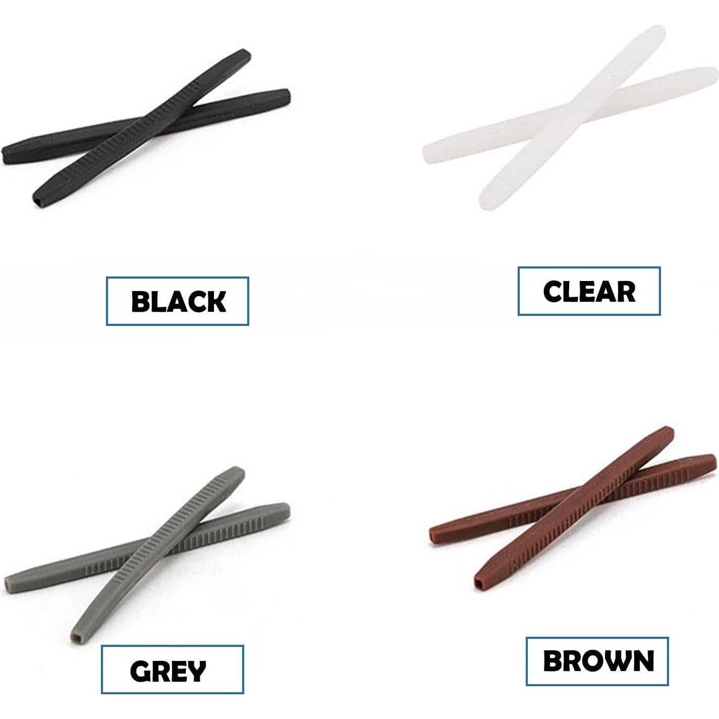 Cojines Antideslizantes para Orejas de Gafas OPUGIT - 8 Pares