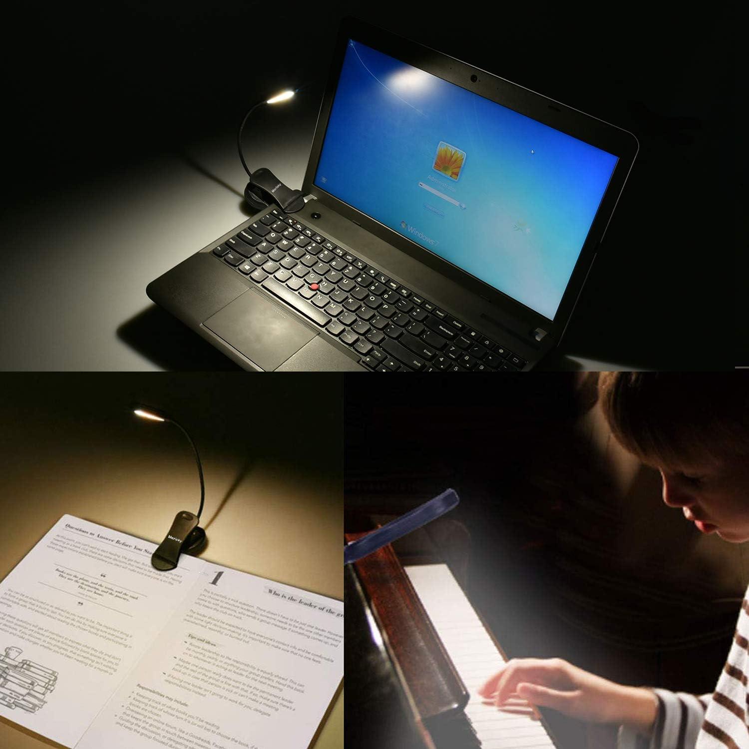 Luz de Lectura LED Recargable Merisky - 3 Colores y 3 Brillos