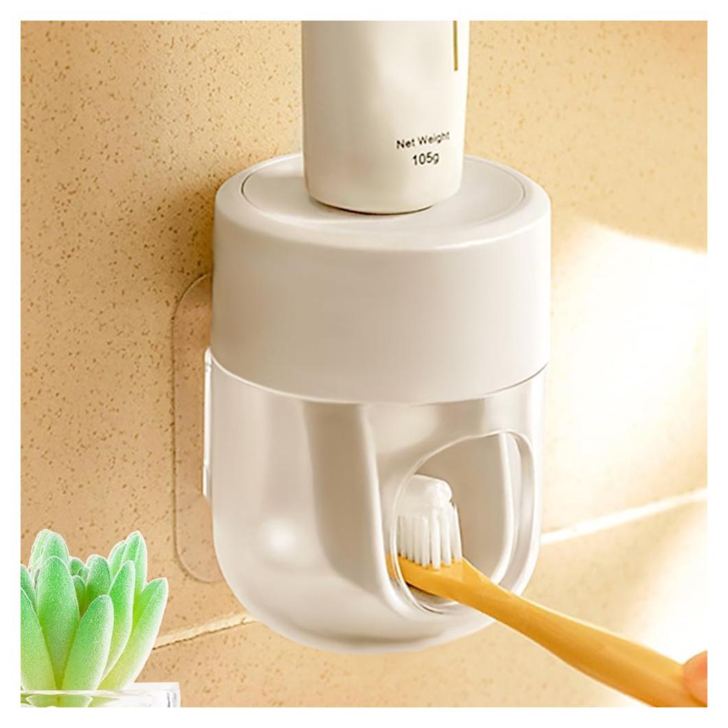 Dispensador Automático de Pasta de Dientes So Nice Blanco 9.6x8x7.6cm