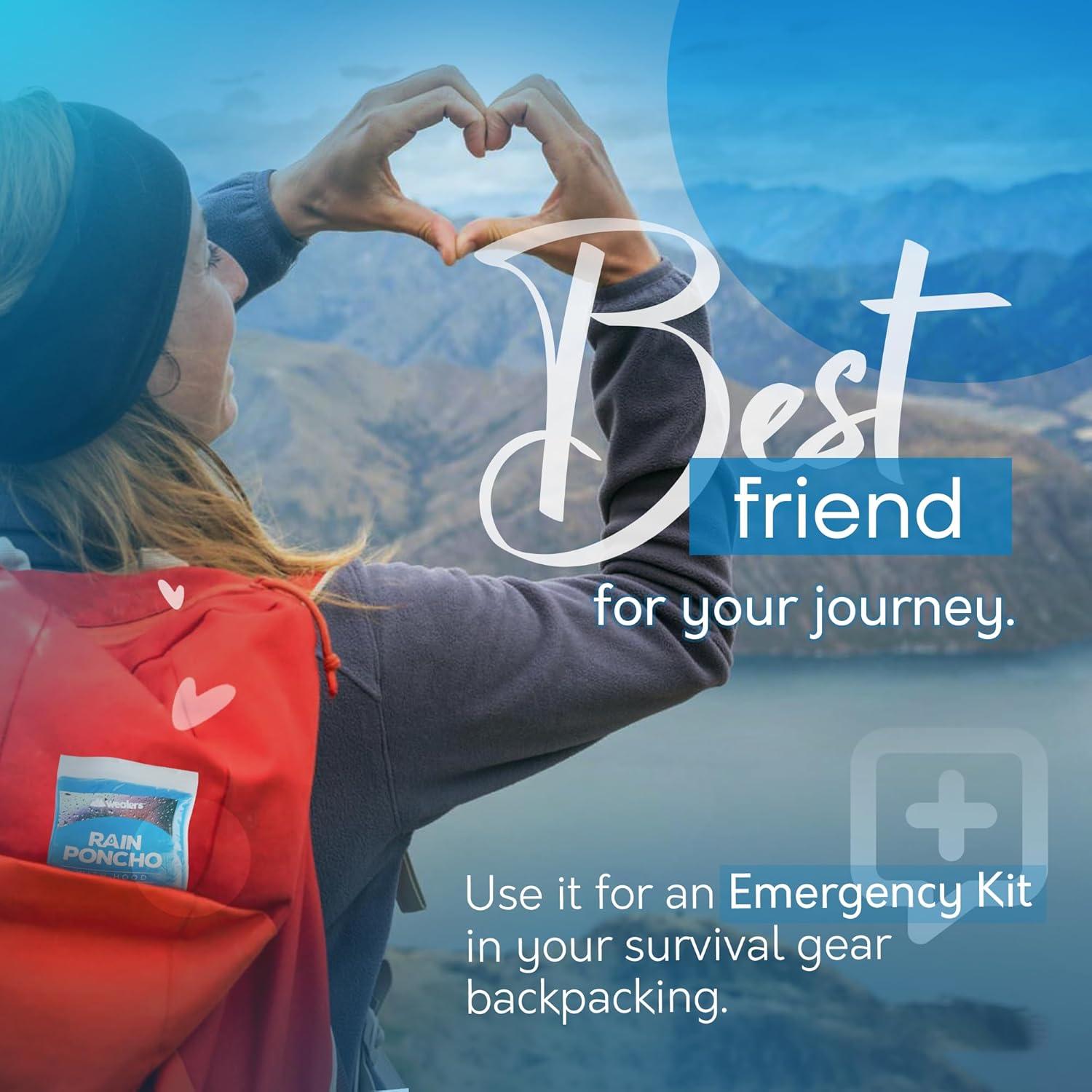 Ponchos de Lluvia Wealers para Adultos - Paquete de 10 Multicolores