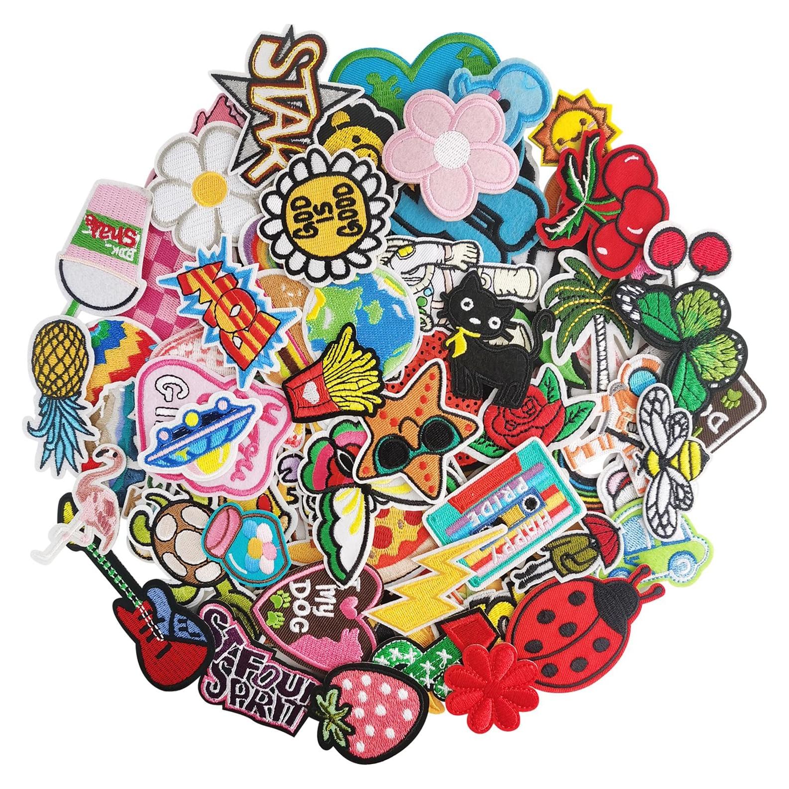 100 Parches Bordados IANZE para Coser o Planchar - Estilos Variados