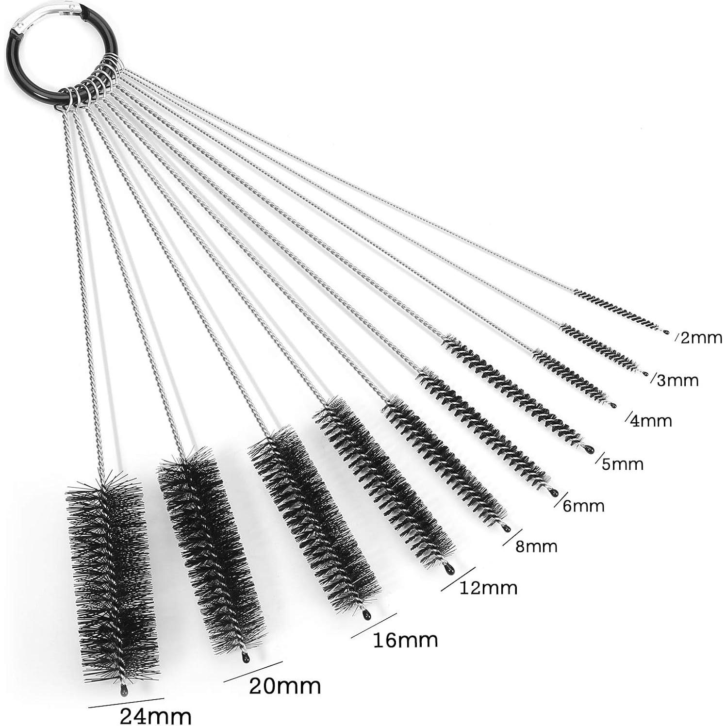 Juego de 10 Cepillos de Tubo de Nylon 21 cm - MOSOLAN