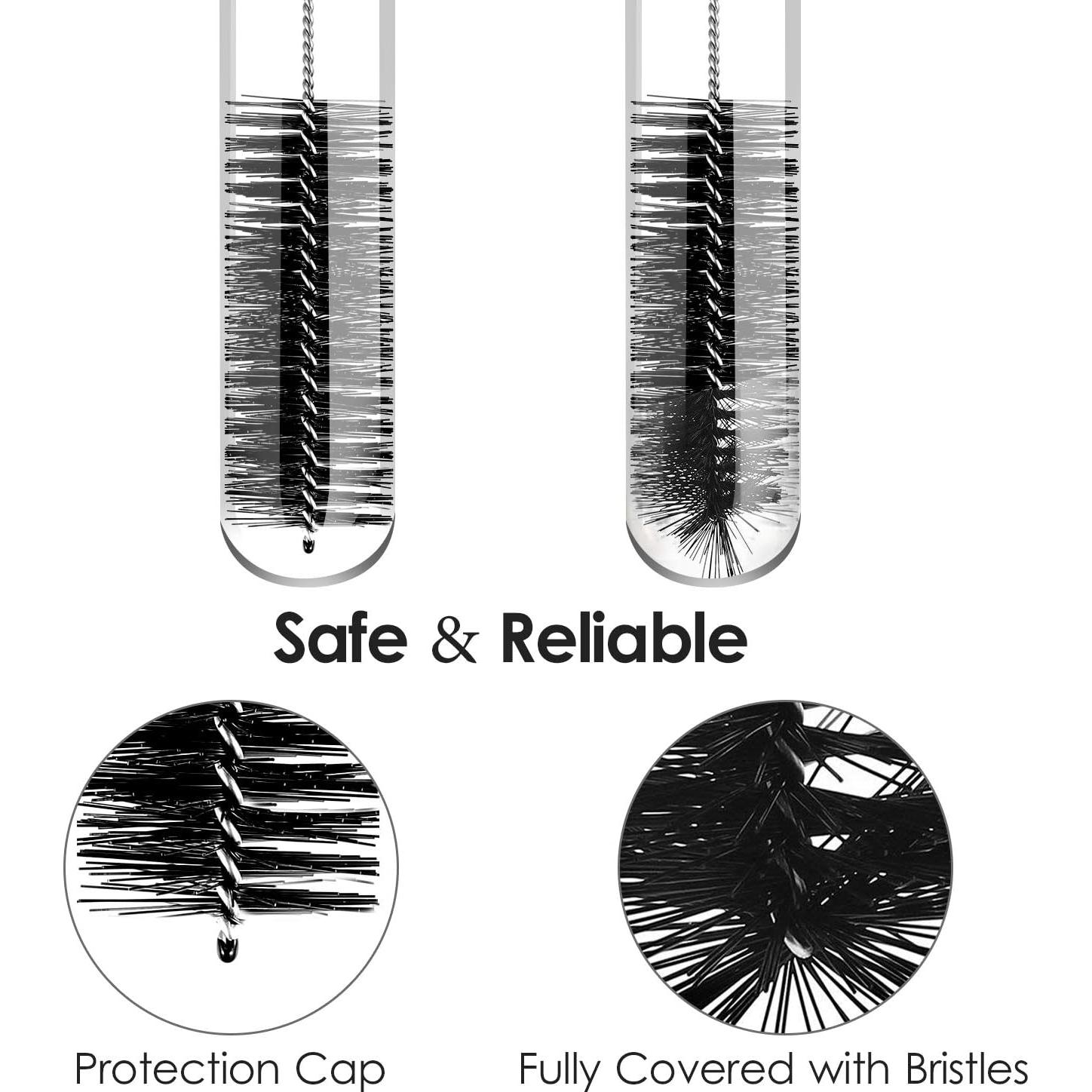 Juego de 10 Cepillos de Tubo de Nylon 21 cm - MOSOLAN