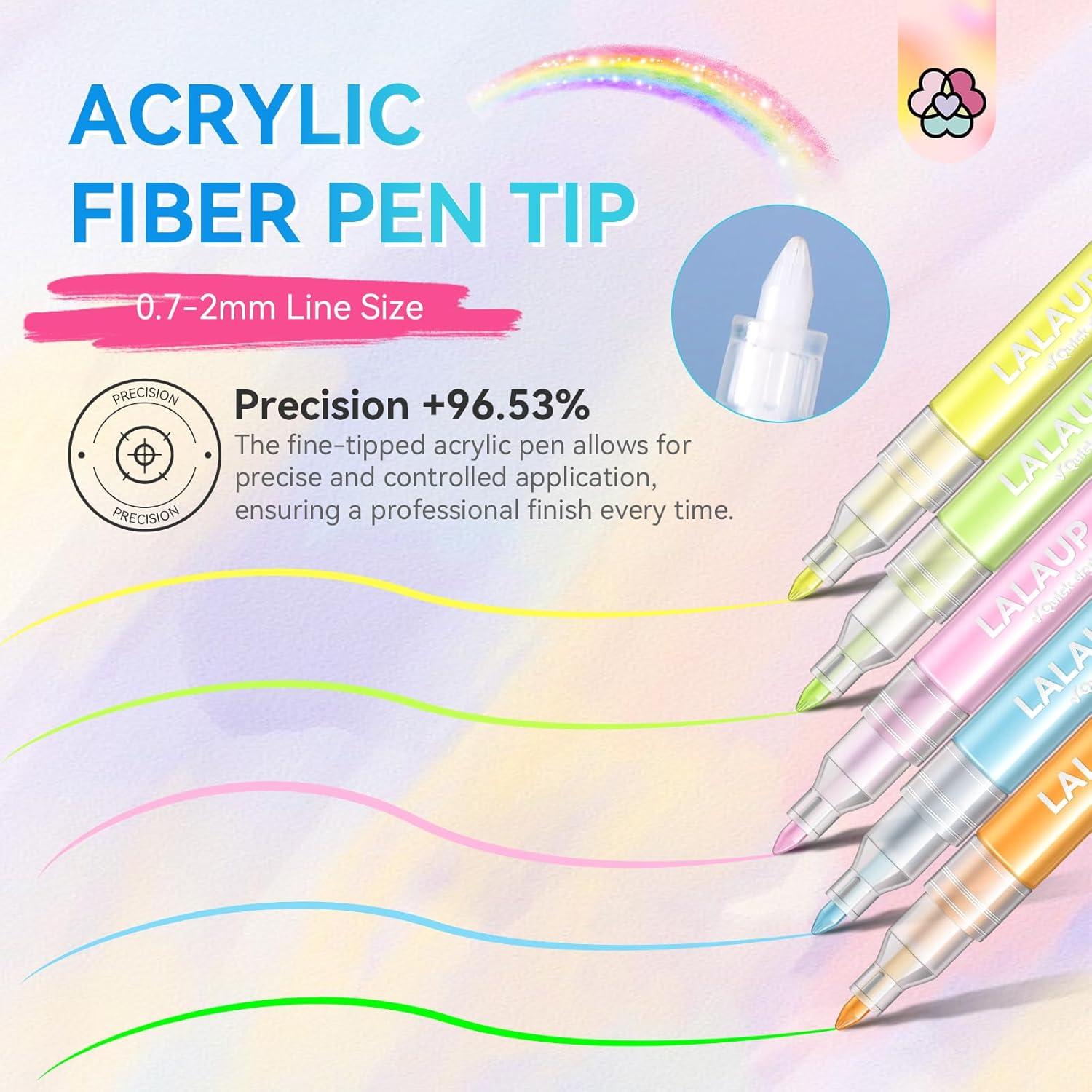 Set de 12 Lápices para Arte de Uñas Saviland - Colores Vibrantes