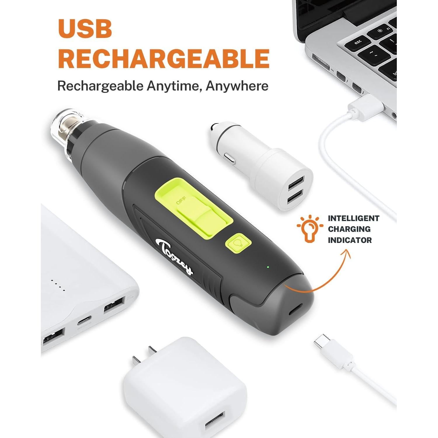 Cortador de Uñas Eléctrico para Perros Toozey MJQ002 - 3 Velocidades