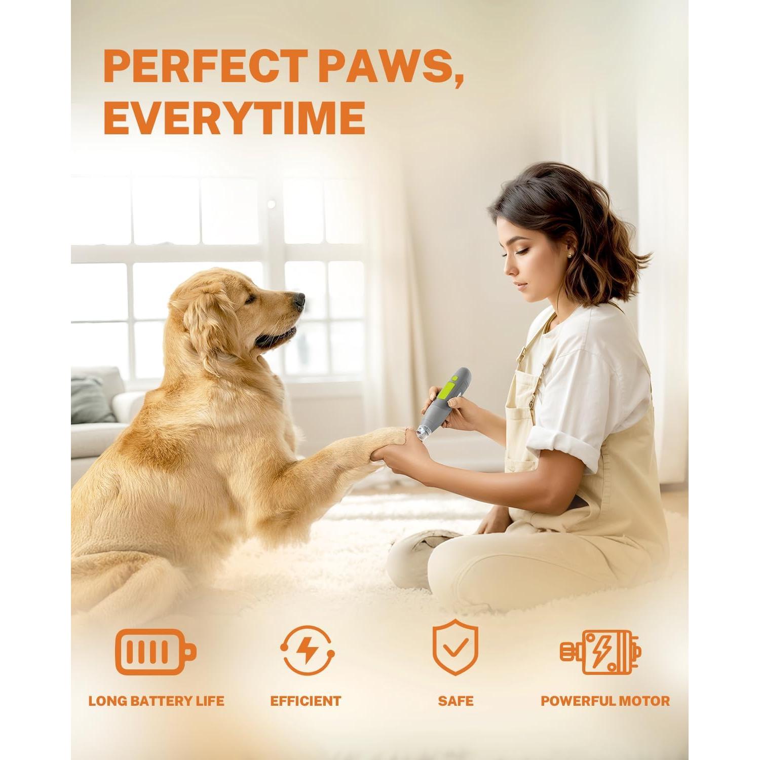 Cortador de Uñas Eléctrico para Perros Toozey MJQ002 - 3 Velocidades