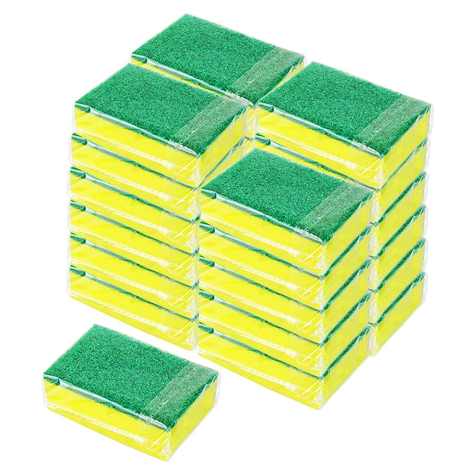 Paquete de 24 Esponjas de Cocina KRIZJUES Sin Rayones