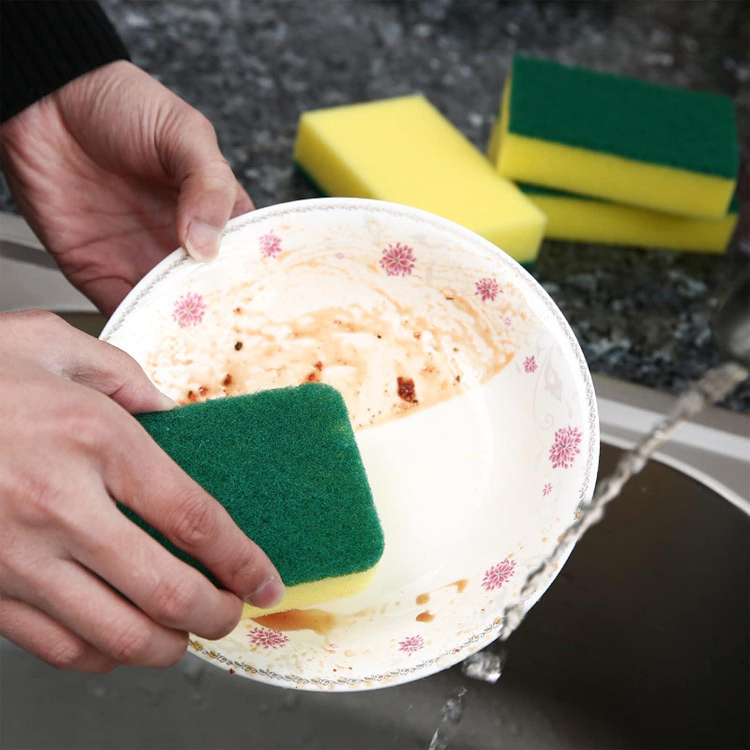 Paquete de 24 Esponjas de Cocina KRIZJUES Sin Rayones