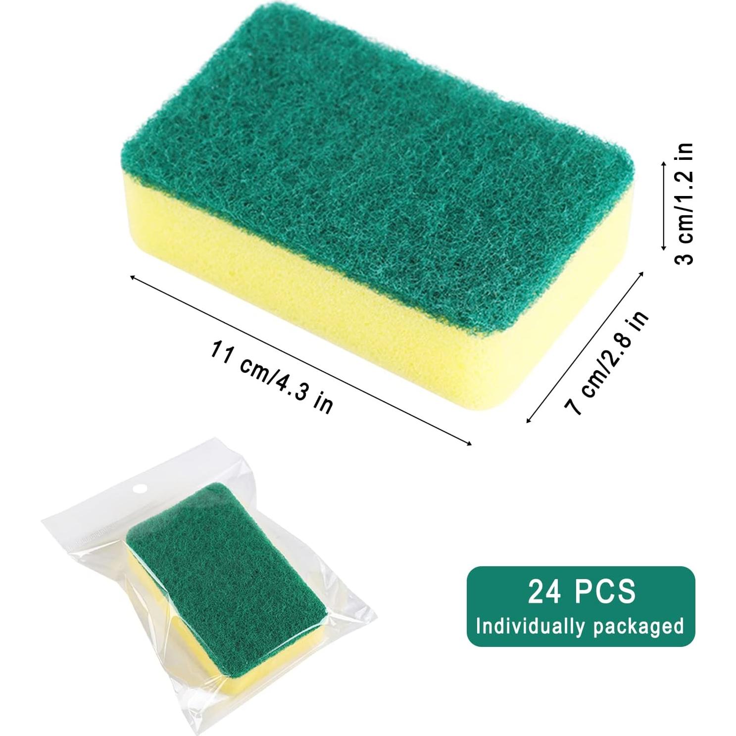 Paquete de 24 Esponjas de Cocina KRIZJUES Sin Rayones
