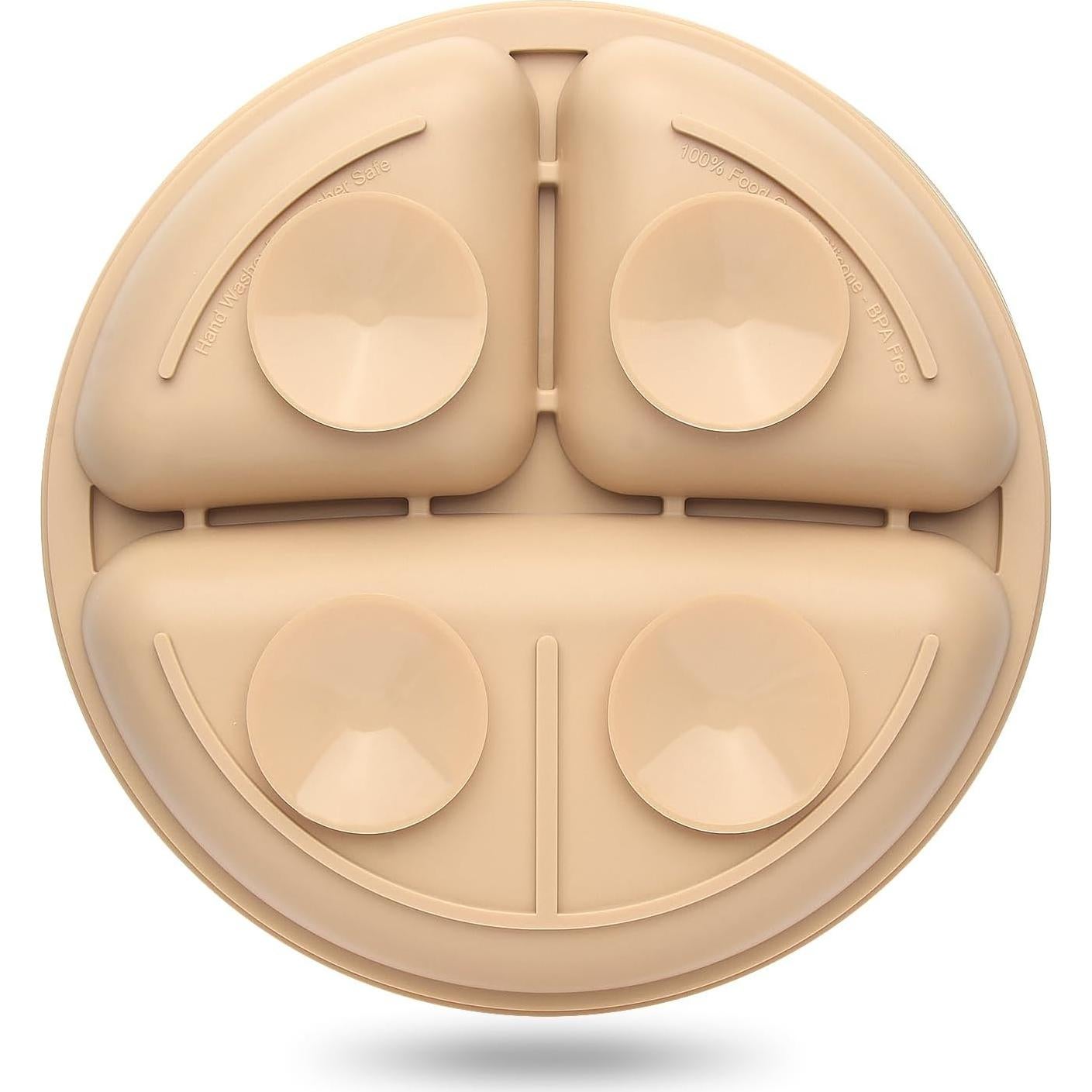 Platos Divididos de Silicona Eascrozn para Niños - 3 Piezas