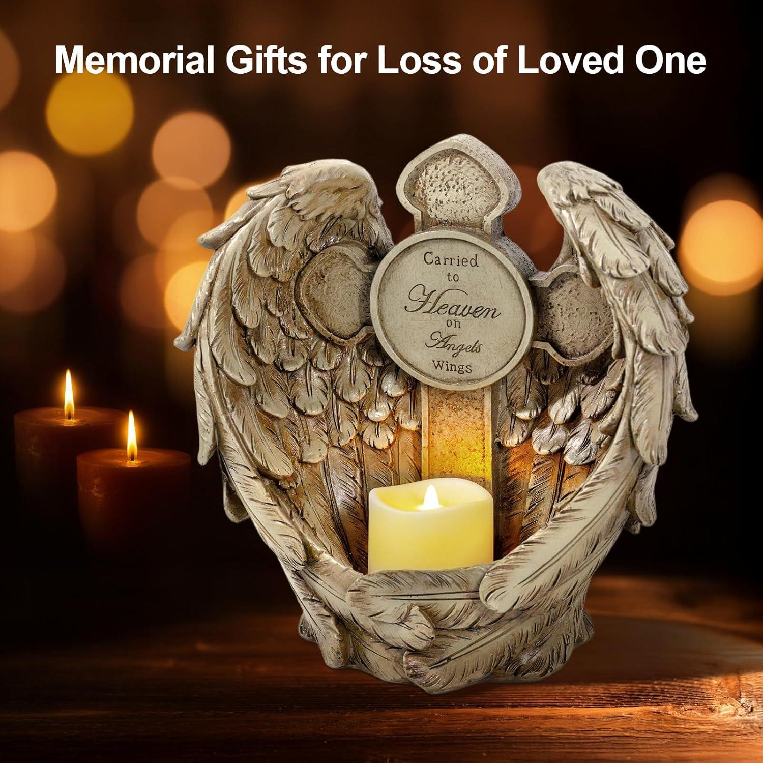 Luces de Jardín Solar Candieslife Alas de Ángel 30.48 cm