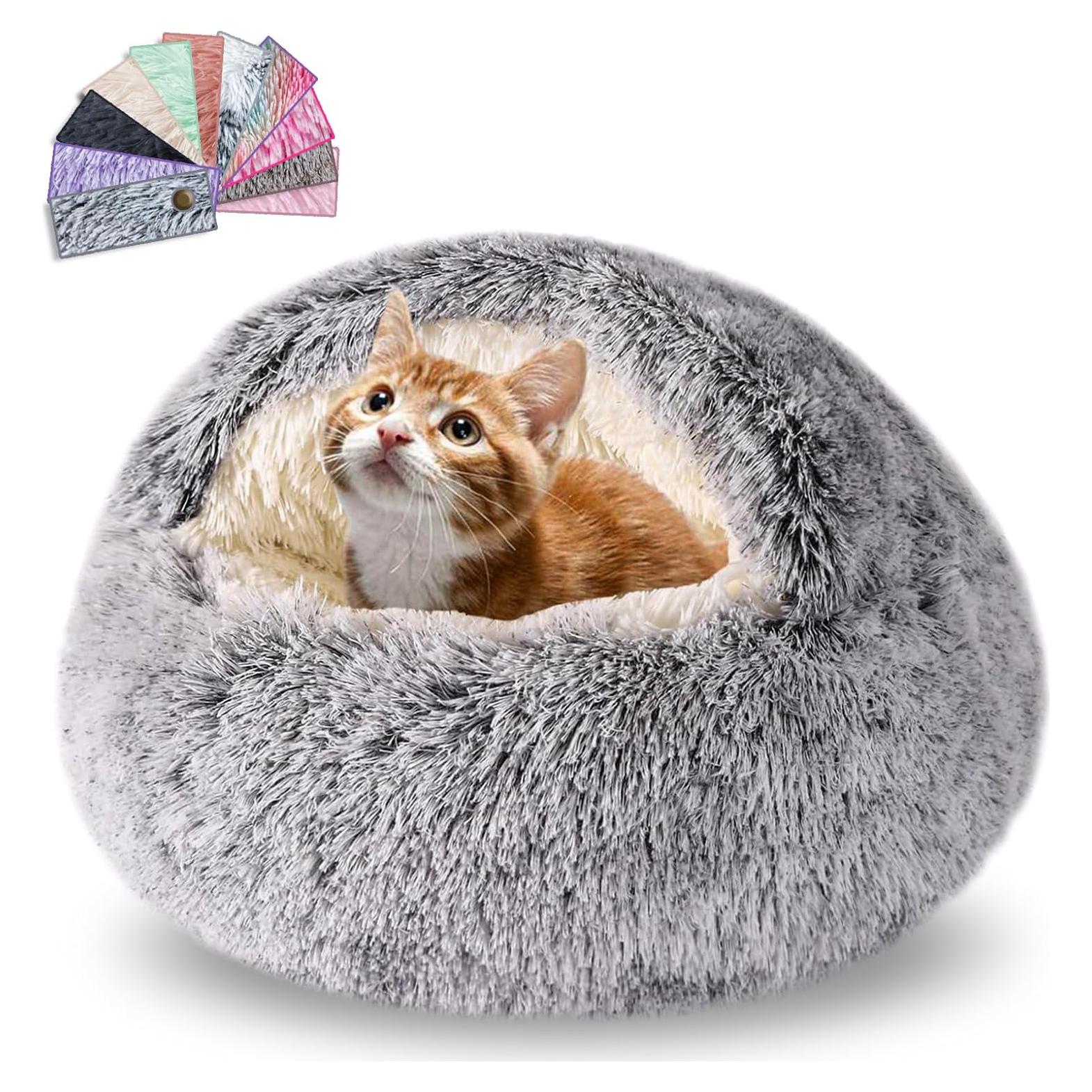 Cama para Gatos y Perros Pequeños FORMYCATIE 50.8x50.8cm Gris