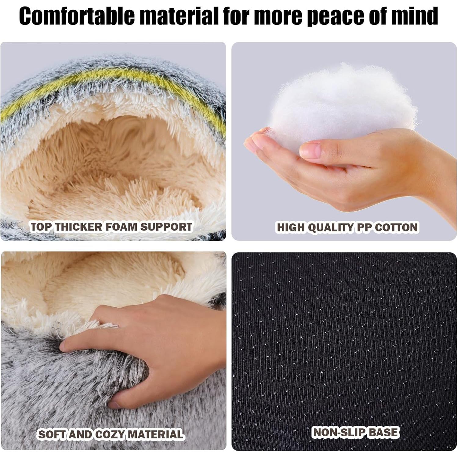 Cama para Gatos y Perros Pequeños FORMYCATIE 50.8x50.8cm Gris