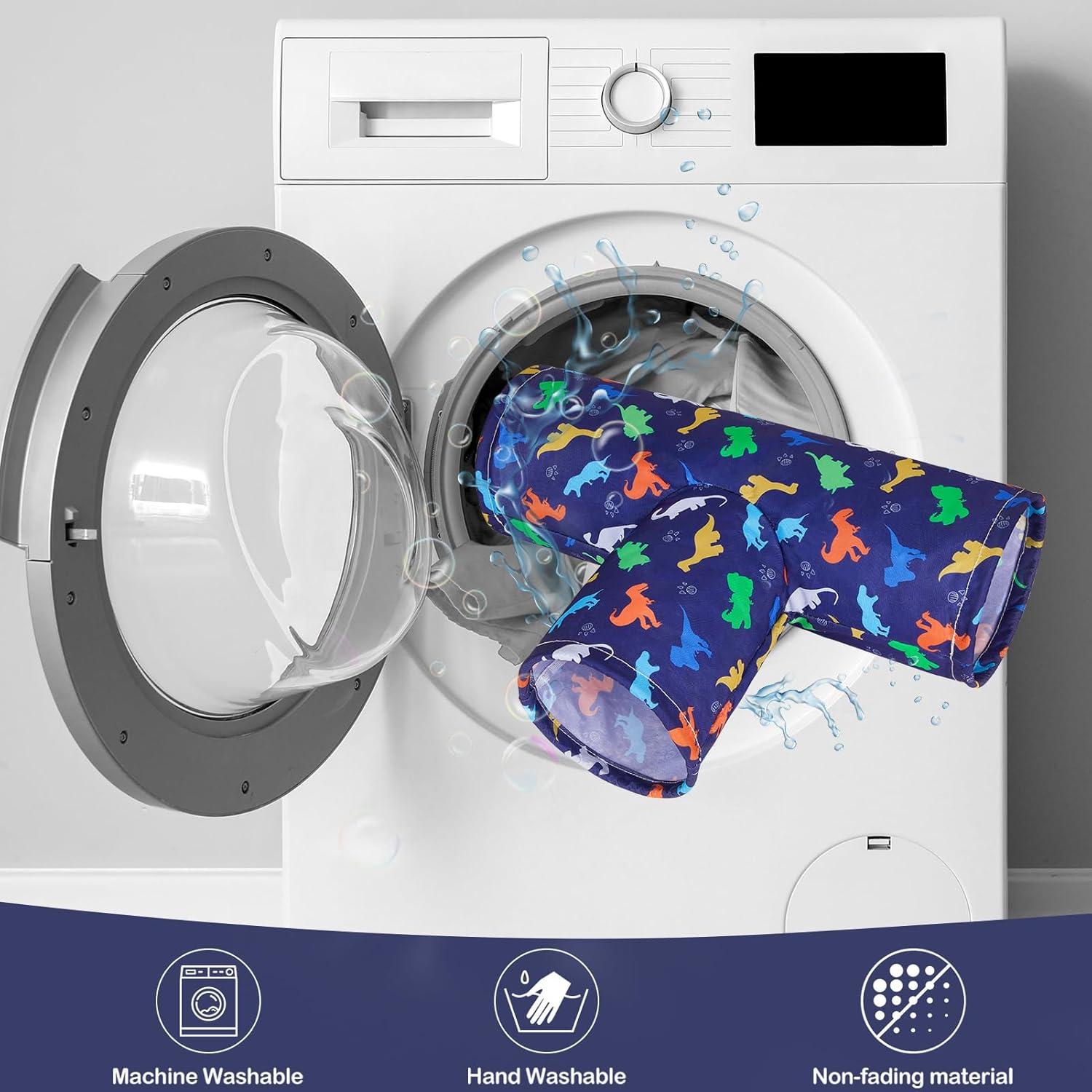 Túnel Lavable 3 Vías Bienbee para Cobayas y Conejos - Azul Dinosaurios