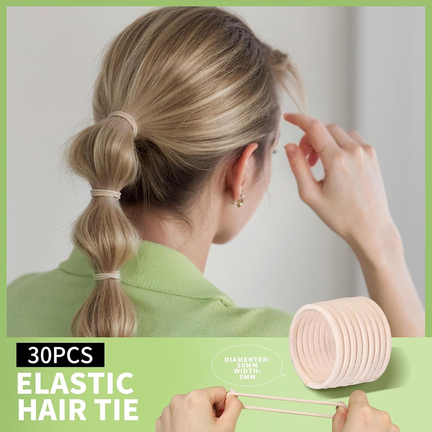 Kit de Accesorios para el Cabello Teenitor 600 Piezas Beige