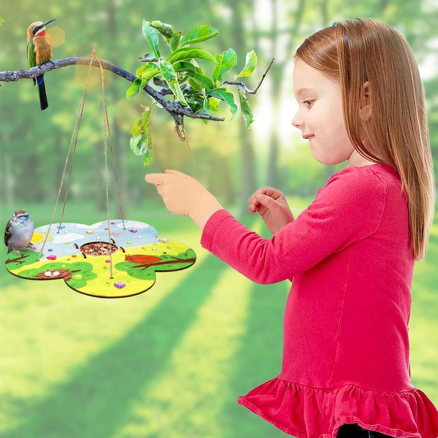 Kit de Manualidades para Niños AluAbi - 12 Comederos para Aves