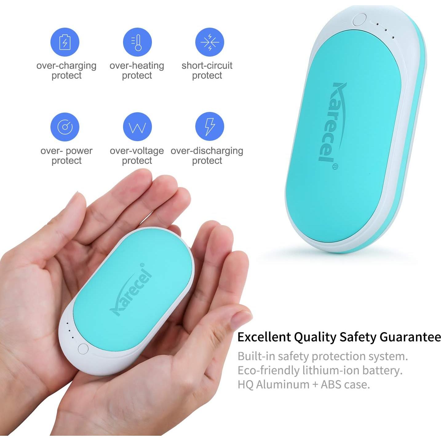 Calentador de Manos Recargable Karecel 5200mAh Doble Cara