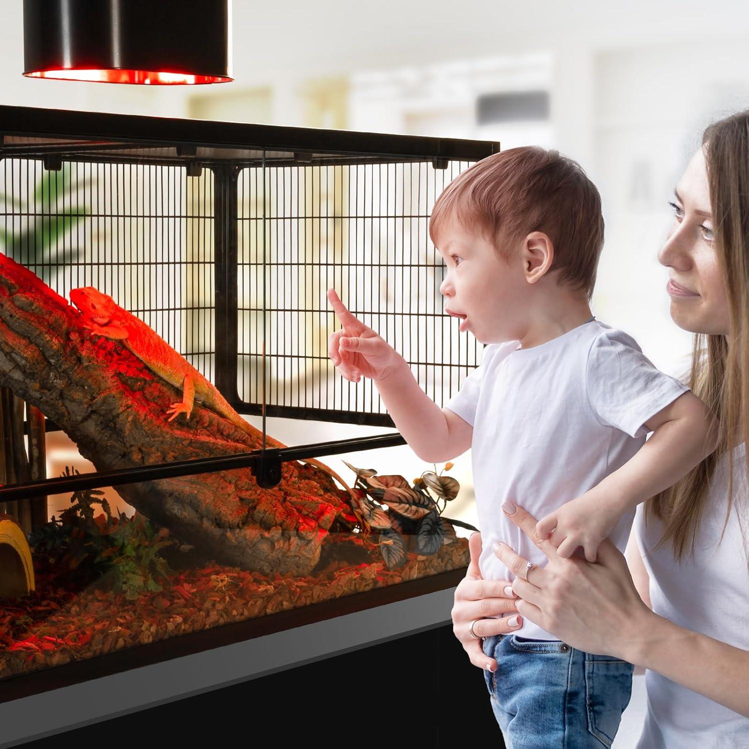 Lámpara de Calor Infrarroja REPTI ZOO 50W para Reptiles y Aves