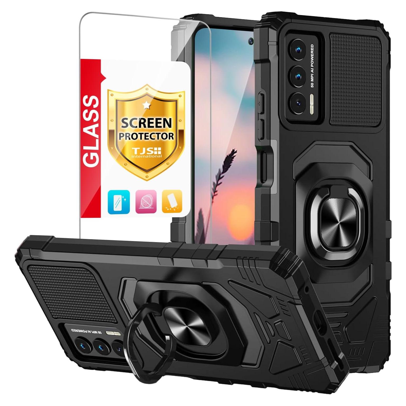 Funda TJS para Cricket Outlast y AT&T Jetmore con soporte