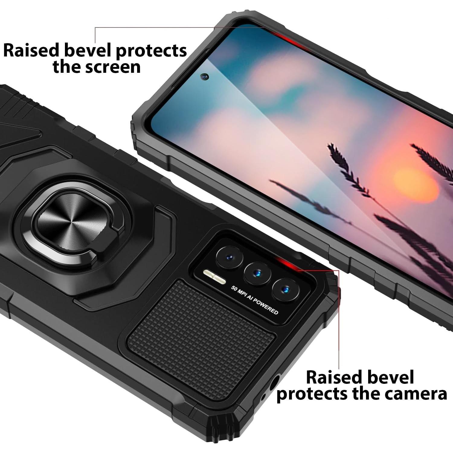 Funda TJS para Cricket Outlast y AT&T Jetmore con soporte