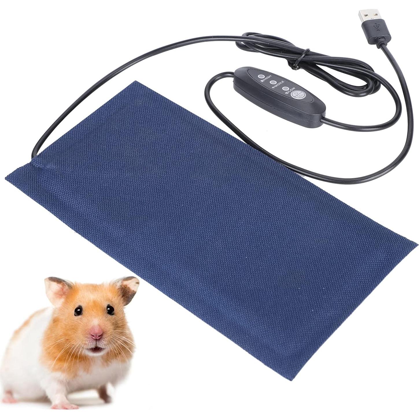 Almohadilla Térmica USB Tiiyee para Reptiles Pequeños 20x10cm