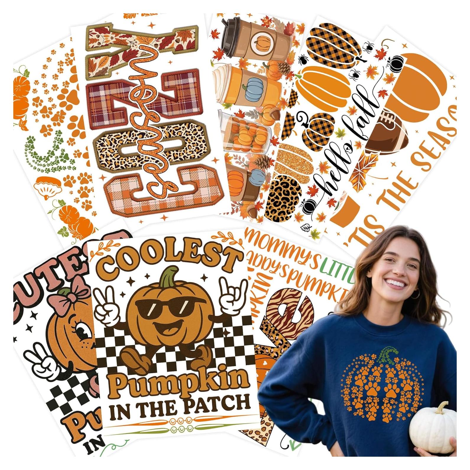 Vinilos de Transferencia de Calor Celepaty Otoño 58 Piezas