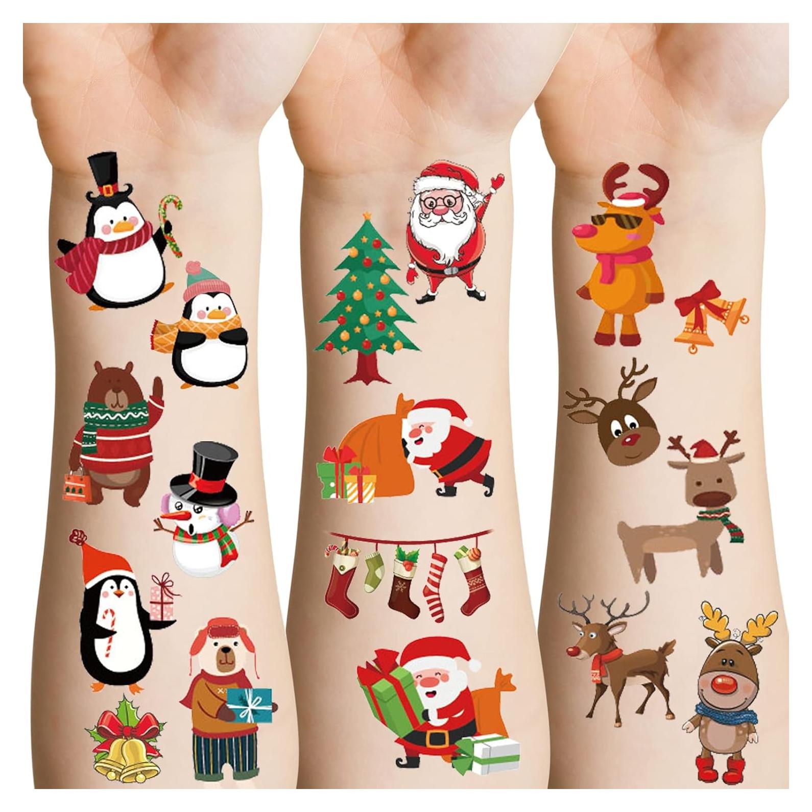 Tatuajes Temporales de Navidad Apeso - 24 Hojas para Niños