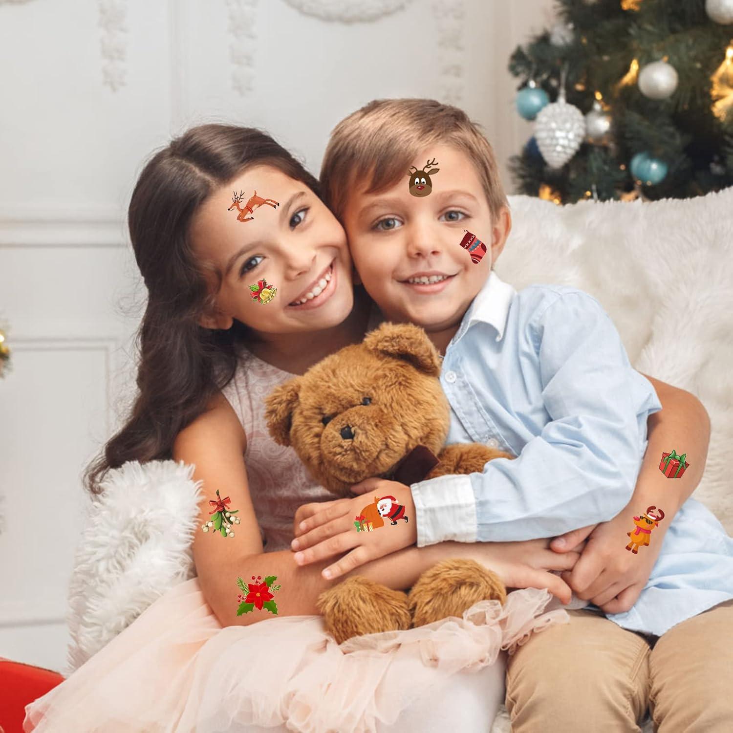 Tatuajes Temporales de Navidad Apeso - 24 Hojas para Niños