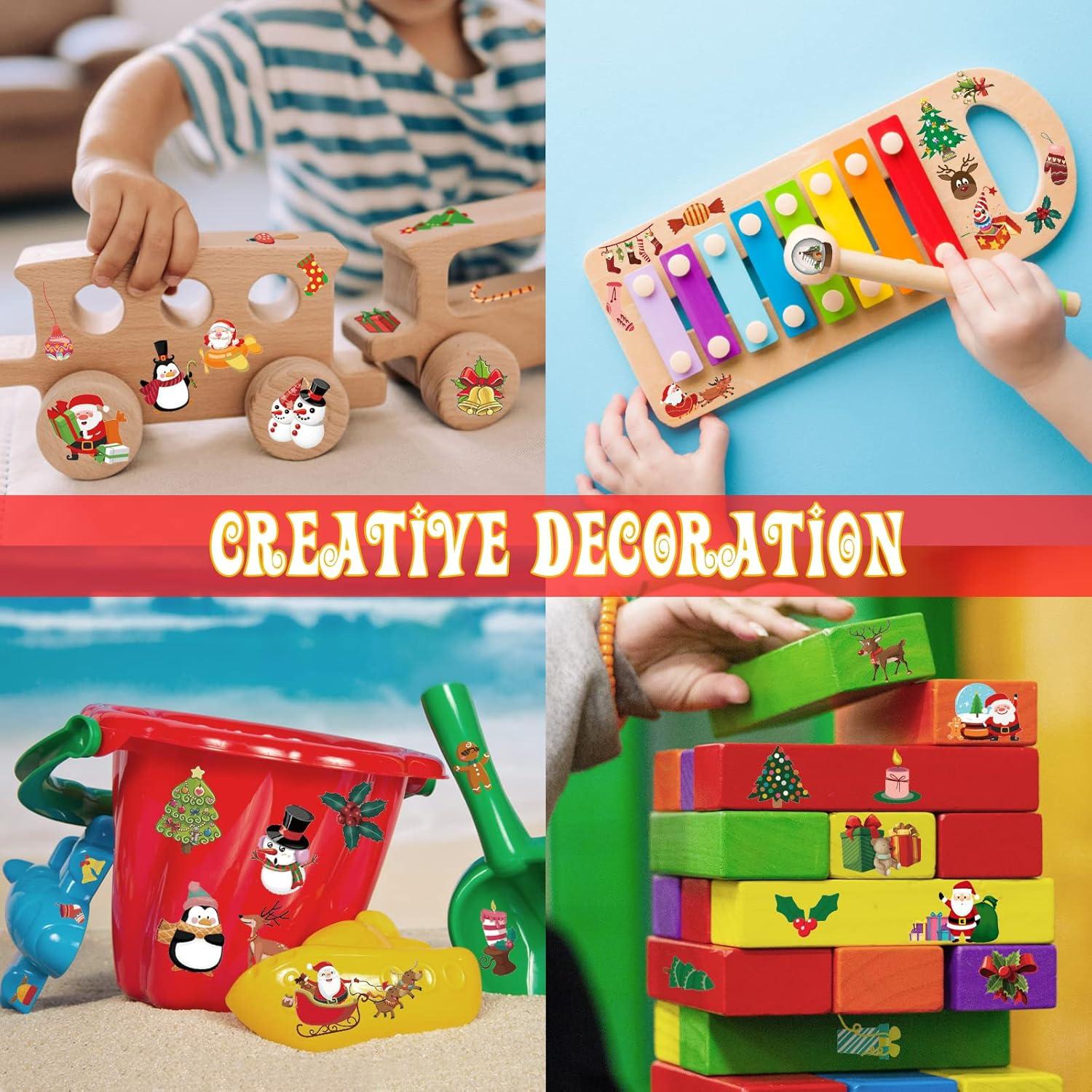 Tatuajes Temporales de Navidad Apeso - 24 Hojas para Niños