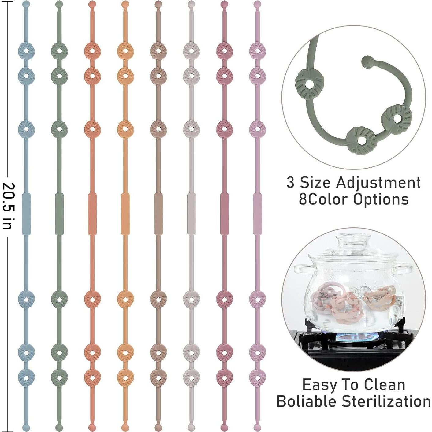 Correas de Silicona Ajustables para Juguetes Bebé Ether+Sage