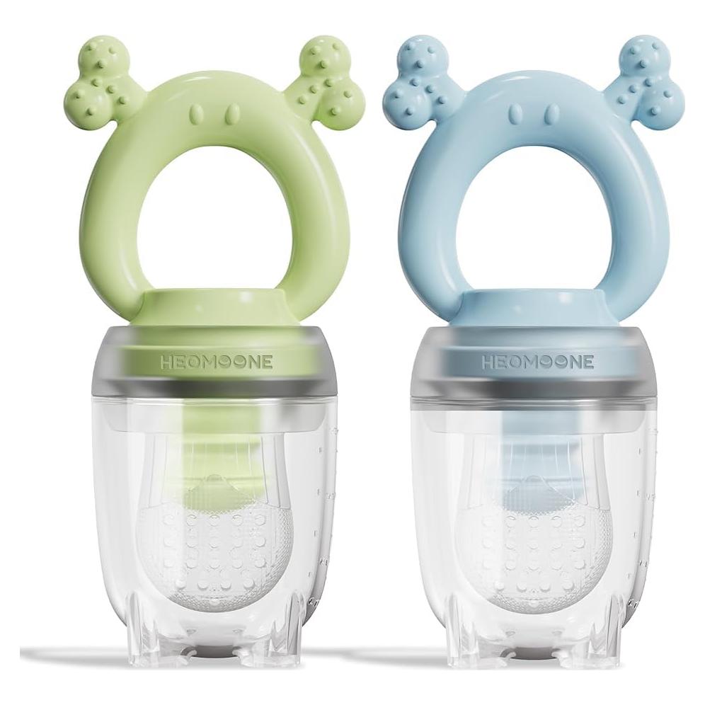Extractor de Comida para Bebés 2 Pack Silicona Grado Alimenticio