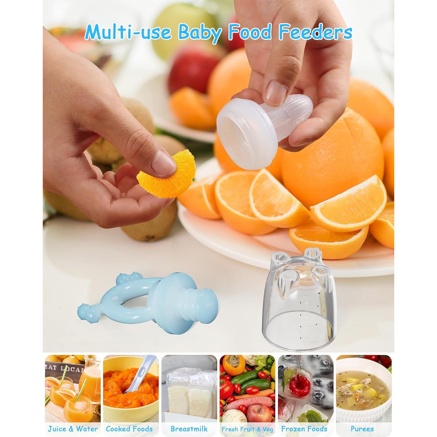 Extractor de Comida para Bebés 2 Pack Silicona Grado Alimenticio