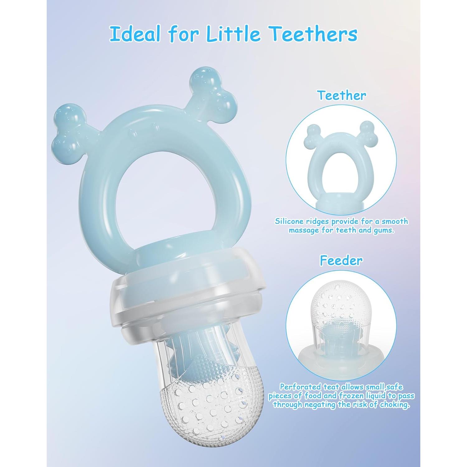 Extractor de Comida para Bebés 2 Pack Silicona Grado Alimenticio