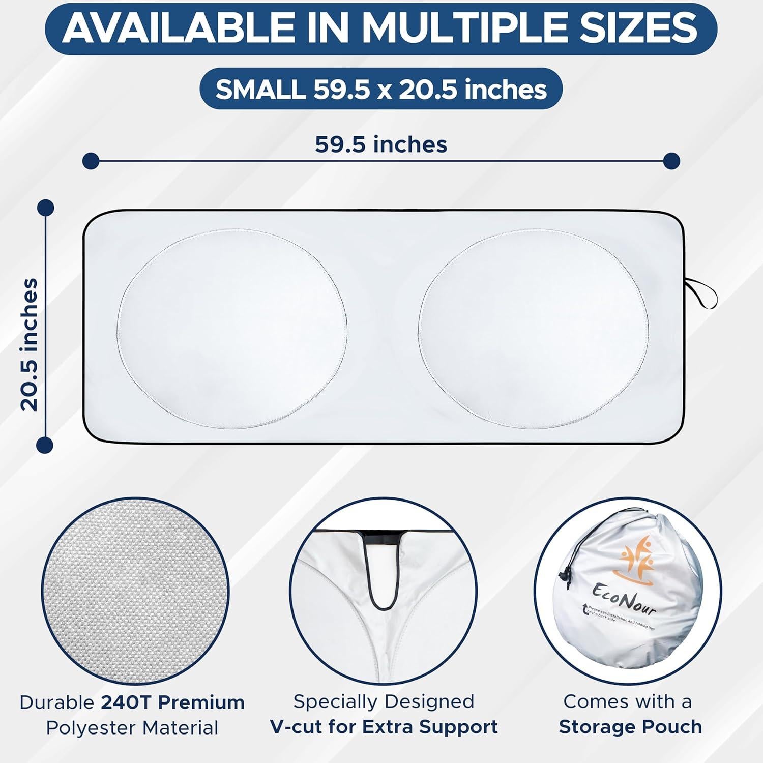 Parasol de Parabrisas EcoNour para Jeep Wrangler X-Pequeño