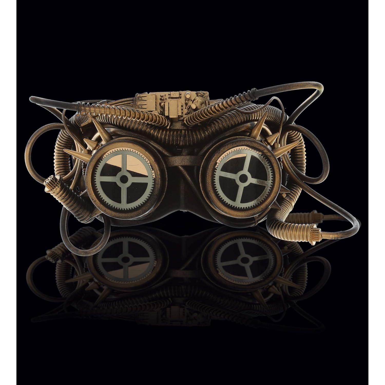 Gafas Steampunk Doradas Attitude Studio para Disfraz