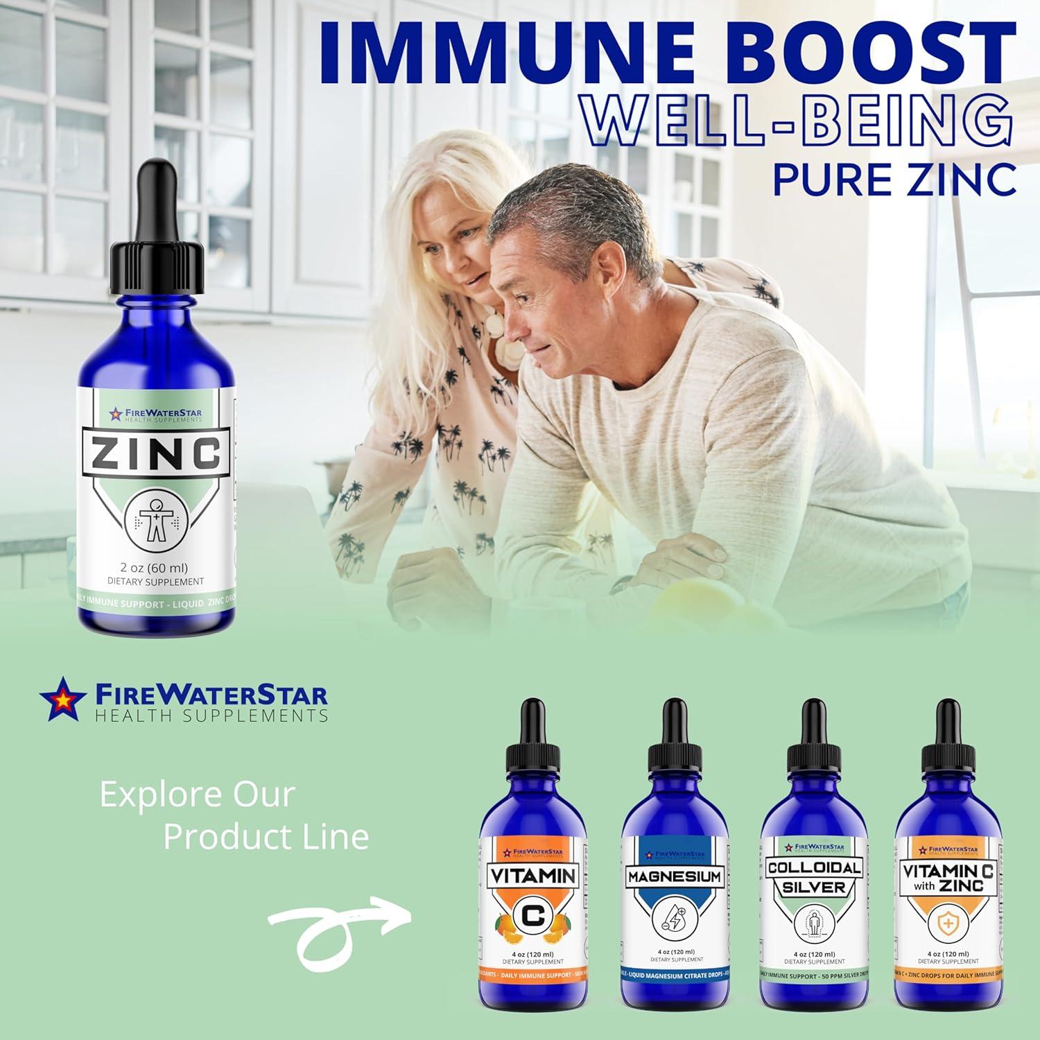 Suplemento Líquido de Zinc FWS 60 ml - Orgánico Vegano