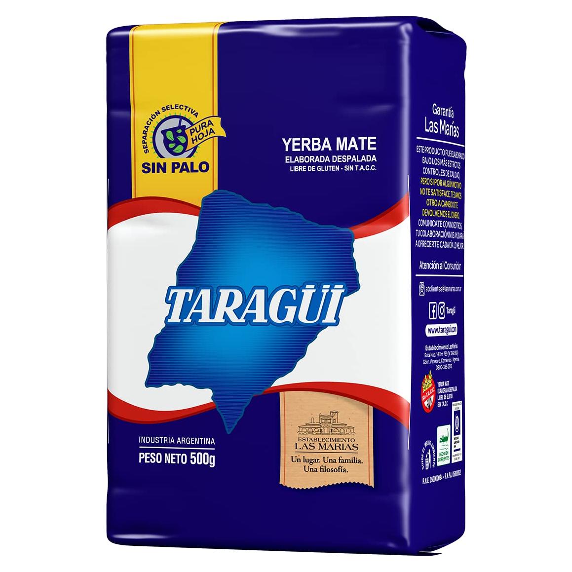 Yerba Mate Taragüi Sin Tallos 500g - Calidad Premium Argentina