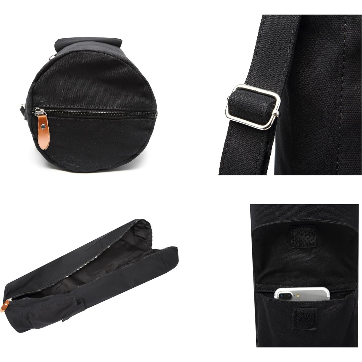 Bolsa de Yoga ELENTURE de Lona con Correa Ajustable 66 cm