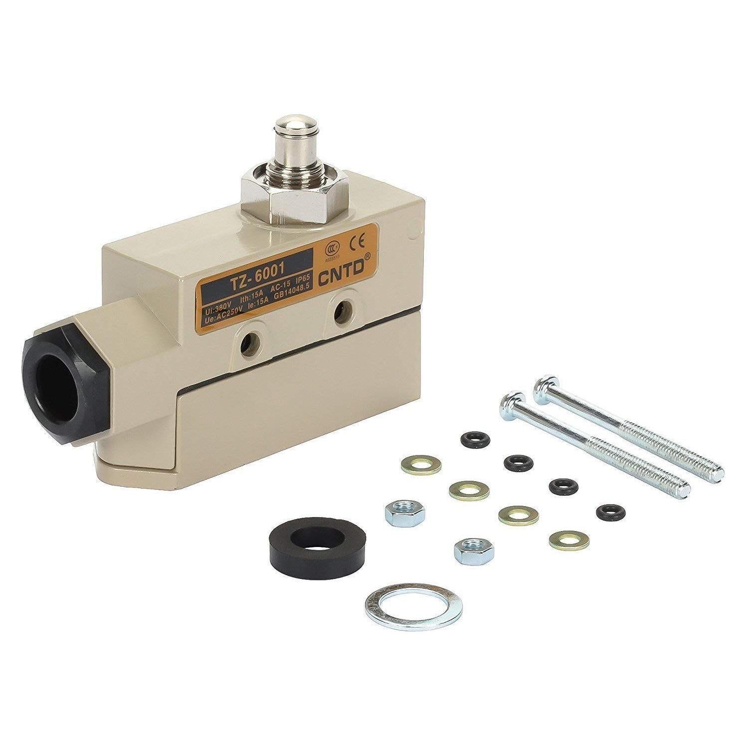 Interruptor Micro DuraSteel TZ-6001 para Puerta Enrollable 220V/110V